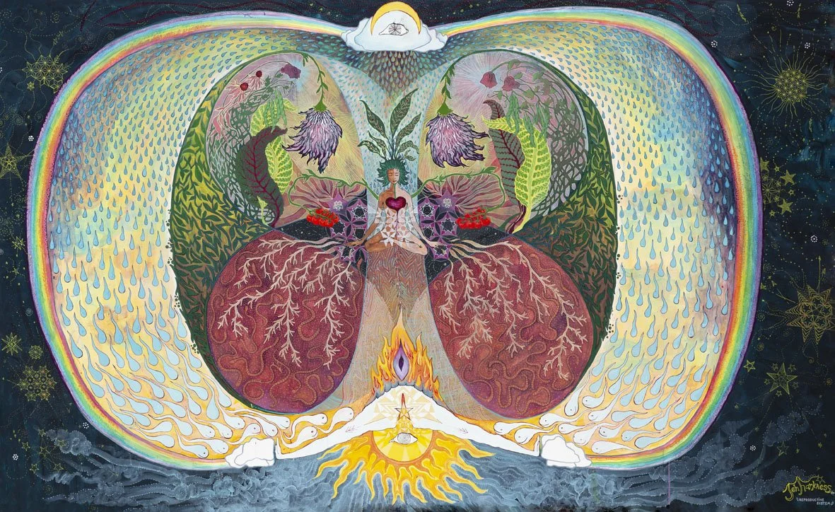 Artist Jen Harkness, Nimbin Village