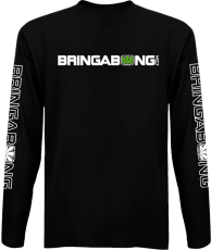 Black Bringabong Long Sleeve Top